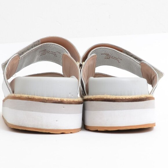 Cole Haan Women's 7.5 Cloudfeel Hook & Loop Comfort Wedge Slide Sandal Leather - Picture 4 of 9